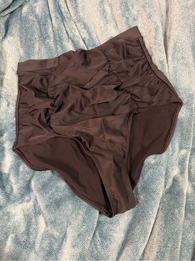 Shapermint Black High-Waist Swim Bottoms
